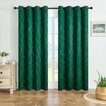 1 tk pimendavad kardinad, valgust v&auml;hendavad ja soojust isoleerivad kardinad elutuppa, magamistuppa, kontori kaunistamiseks W132cmxH213cm 1PC&Grommet Top roheline