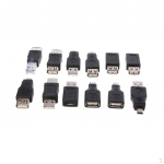 12 tk OTG USB-muundurid isasest naissoost Micro Mini