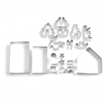 18Pcs Christmas Series Cookie Cutter Sets Stainless Cake Biscuit Mould 3D Pastry Mold DIY Baking Tools