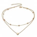 Stiilne keti ripatsiga kaelakee naistele ja t&uuml;drukutele Minimalistlik Heart Star Bohemian Crystal Choker kaelakee