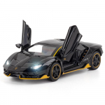 1/32 Autod M&auml;nguasjad Auto M&otilde;&otilde;tkavas Lambor LP770 Valatud Mudelautod Sulamist Autod M&auml;nguasjad Kingitus Poistele T&otilde;mmatav Valgus Muusika Laste Auto must