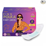 PINQ POLKA p&uuml;ksip&uuml;ksid naistele igap&auml;evaseks kasutamiseks &ndash; 25 lainerit|Suured 180&nbsp;MM|&Uuml;li&otilde;huke orgaaniline puuvillane pehme tunne
