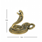 Vaskkobra kujukesed Miniatuurid Kodukaunistus Tahke puhas messing Madukuninga kuju Aiakaunistus Loomadekoratsioon K&auml;sit&ouml;&ouml; Tee Lemmikloom