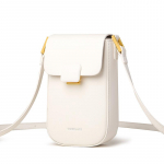 Nahast Mobiiltelefoni Kott Lehmavalgus V&auml;ike Sadulkott Naiste Lihtne Ni&scaron;&scaron; &Otilde;lakott S&otilde;numikott Naiste Vertikaalne M&uuml;ndikott valge