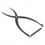 Kulmude &scaron;abloon Microblading joonlaud, roostevabast terasest 3-punktiline positsioneerimine, s&uuml;mmeetriline kuldne suhe must