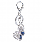 V&otilde;tmehoidja liblikas tsingisulamist kivist s&auml;delev ripats naiste koti auto interj&ouml;&ouml;ri jaoks valge