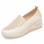 Kevadine Pehme Nahk Paks Tald Naiste Kingad Kiilkontsad V&auml;ljal&otilde;iked Hingavad Tossud Platvorm Kerged Ema Loaferid 37