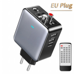 Bluetooth 5.3 helisaatja vastuv&otilde;tja 3,5 mm AUX/RCA/U-Disk/TF/USB 5V 2.1A/6.5 MIC Karaoke HIFI EQ EU/US Plug juhtmevaba adapter EU