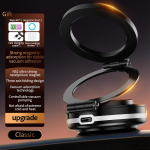 Magnetiline Telefoni Hoidik Autole Elektriline Vaakum Imikinnitusega Autonavigatsiooni Telefoni Hoidik Klamber 1080&deg; P&ouml;&ouml;ratav Kokkupandav Alus must