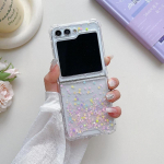 Luksuslik s&auml;delev litritega tilkuv liim l&auml;bipaistev telefonikate Samsung Galaxy Z Flip Fold 3 4 5 6 W24 W23 jaoks, p&otilde;rutuskindel kest For Z Flip 5