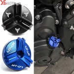 Uus YAMAHA MT07 MT 07  MT-07 FZ07 2014- Tarvikud Mootorratas Alumiiniumist &Otilde;lit&auml;itepistik Mootori Kork Blue-MT07
