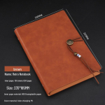 A5 Hiina stiilis lahtiste lehtedega m&auml;rkmik kohandatud logoga &ndash; elegantne kingitus &otilde;pilastele ja professionaalidele A5