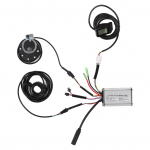 36V48V 250W 15A Jalgratta harjadeta mootori ruutlaine kontrolleri komplekt koos LCD4 paneeli ja 130X p&ouml;idla gaasipedaaliga