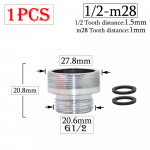 Messing 1/2 x M16 M18 M20 M22 M24 M28 Keermega &Uuml;hendus H&otilde;bedane Segisti Liitmikud Veepuhasti Tarvik K&ouml;&ouml;gi Vee Kraani Adapter
