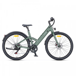 Engwe N1 AIR ST s&uuml;sinikkiust pedelec 250W, 36V 10Ah, 700*38C rehvid, Shimano 7-k&auml;iguline, p&ouml;&ouml;rdemomendiandur, linnas&otilde;iduks madala raamiga e-jalgratas Disc Brakes roheline