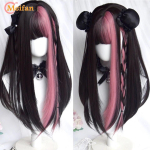 S&uuml;nteetiline Pikk Ombre V&auml;rviline Cosplay Lolita Harajuku Parukas Tukkidega Looduslik Laineline Halloween Roosa Lilla Sinine Igap&auml;evased Parukad 31 gray