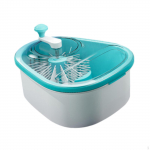 Drain Basket Fruit and Vegetable Cleaner Manual Easy to Clean for Kitchen Anti Slip Base