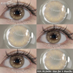 EYESHARE Brown Natural Color Contact Lenses for Eyes 1 Pair Colored Gray Pupils Korean Soft Lens Cosmetics Contacts