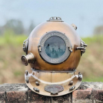 1921 Ankur Inseneri Sukeldumiskiiver S&uuml;vamere Scuba Sukelduja Kiiver Mere&auml;&auml;rne Nautiline Dekoor Mereline Kollektsioneeritav