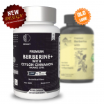 Premium Berberine HCL Pills 1200mg Plus Organic Ceylon Cinnamon &ndash; 60 kapslit Pack=60 Capsules