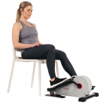 Sunny Health Fitness Elliptiline Magnetiline Lauaalune Masin Jalgpedaaliga Treeningseade Valge Kokkupandud & SF-E3872