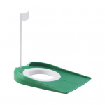 Golfim&auml;ngu tass koos lipuga plastist golfiaugu treenimisabiga siseruumides harjutamiseks m&otilde;eldud golfiv&auml;ljaku tarvik siseruumides kodukontori &otilde;ue murugolfi jaoks roheline