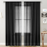 &Uuml;hev&auml;rviline kahekordse n&ouml;&ouml;riga ter&uuml;leenist poolvalgust blokeeriv marlikardin 150*250cm (Rod Pocket Single Piece)