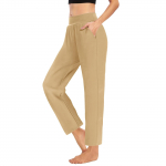 Naiste mood &uuml;hev&auml;rvilised k&otilde;rge v&ouml;&ouml;kohaga tasku vabaaja p&uuml;ksid dressip&uuml;ksid k&auml;rbitud p&uuml;ksid S