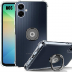 &Uuml;mbris Samsung Galaxy A06 jaoks - Kriimustuskindel L&auml;bipaistev Musta Toega - BOOLING