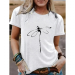 YYFS naistemood vabaaja suve kevadised l&uuml;hikeste varrukatega O-kaelusega pluusid ja s&auml;rgid S