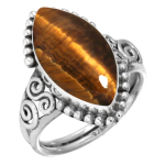 925 Sterling H&otilde;be S&otilde;rmus Naised V&auml;&auml;riskivi K&auml;sitsi valmistatud Ehted Lihav&otilde;ttekingitus Malahhiit Vikerkaare Kuukivi Roosa Kvarts Punane Kivi Suitsukvarts Tiigrisilm Vintage 13 tiigri silma v&auml;rv