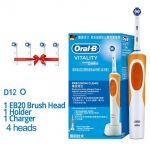 Oral B Dual Clean p&ouml;&ouml;rleva vibratsioonit&uuml;&uuml;biga elektriline hambahari Laetav Oral B hambahari 4 harjapeaga