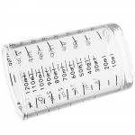 Vastupidav 120 ml klaasist k&ouml;&ouml;gim&otilde;&otilde;teriist T&auml;pne m&otilde;&otilde;tmisklaasist tass 120 ml mahutavusega tasakaalustatud retseptide ettevalmistamiseks must