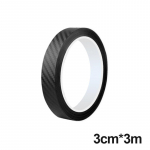 3D DIY autokleebise kaitseriba must s&uuml;sinikkiust auto ukse serva l&auml;vepagasikaitse kokkup&otilde;rkevastane kulumiskaitse 3cm*3m must