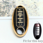 Nissan Leaf Micra Qashqai J11 J10 X Trail T32 Versa Note Patrol v&otilde;tmehoidja kate 5 nuppu TPU auto v&otilde;tme&uuml;mbris kate tarvikud