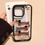 Akriilist telefoni&uuml;mbris iPhone 11 13 16 ProMax jaoks &Uuml;mbris iPhone 13 14 15 ProMax 12 13 ProMax jaoks Samsung A55 A05S A54 A06 S22 A15 S23 A12 A22 A52S Joonisfilm iPhone 11 must