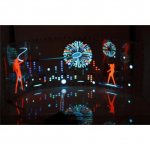 Auto esiklaasi LED heliaktiveeritud ekvalaiser neoon EL valgus muusika r&uuml;tmi vilkuv lamp kleebis stiilimine juhtplokiga E 90x25cm