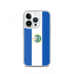 Coque iPhone &ndash; Drapeau Salvador &ndash; iPhone 14 Pro &ndash; Supp &ndash; Mitmev&auml;rviline &ndash; TPU l&auml;bipaistev