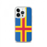 Coque pour telefon - PIXELFORMA - iPhone 14 Pro - Drapeau d'aland - Silikoonist supp - Design l&eacute;ger