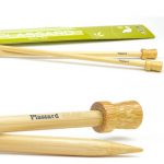 Aiguilles XXL &agrave; tricoter en bambou pour tr&egrave;s grosse laine 40 cm n&deg; 20