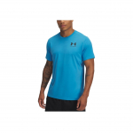 Under Armour HeatGear Mugav Niiskust Eemale Juhtiv Taskuga Spordi L&uuml;hikeste Varrukatega T-s&auml;rk Meeste Topid Ether-Blue Must 6000939-452 XL