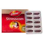 Dabur Stresscom Ashwagandha kapslid 120 tk Looduslik stressi leevendus Toetus Energia Fookus Immuunsuse tugevdaja Toidulisand