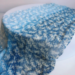 Linane Tie-Dye Sall J&auml;rk-j&auml;rguline Muutus Imitatsioon Sinine V&auml;rv Batik Sall Naiste Stiil Sall Narmastega Soe Siidsall