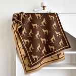 Retro leopardimiteatsioon ka&scaron;miirist narmastega pikk sall naistele kahek&uuml;lgselt paksenenud soe elegantne salli konditsioneerisall 185*65cm pruun