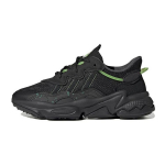 Adidas Ozweego Suuremate Laste Helendavad Laste Tossud Must Core-Black P&auml;ikesekollane Solar-Green HQ1637 35&frac12;