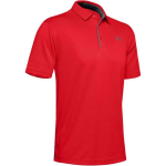 Under Armour L&otilde;tv l&otilde;ige &Uuml;hev&auml;rviline Tr&uuml;kitud Ruudukujulise kaelusega Polo S&auml;rk Meeste pealsed Punane 1290140-600 XS