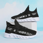 Hingavad laste sportlikud vabaajajalatsid suvised s&uuml;gisesed laste jooksutossud poistele, t&uuml;drukud vanuses 26&ndash;39 39 must valge v&auml;rv