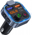 LENCENT FM saatja autole, Bluetooth 5.3 sigaretis&uuml;&uuml;taja raadio saatja, Kiirlaadija PD 20W Type C+ QC3.0