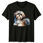 Shih Tzu Koera Armastaja Portree Graafiline T-s&auml;rk S