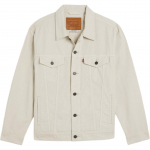 Levis SS25 Linane Denim Seeria L&otilde;tv l&otilde;ige Terava kraega Jakk Eesmise tasku logoga Meeste jakid Valge A5782-0063 M